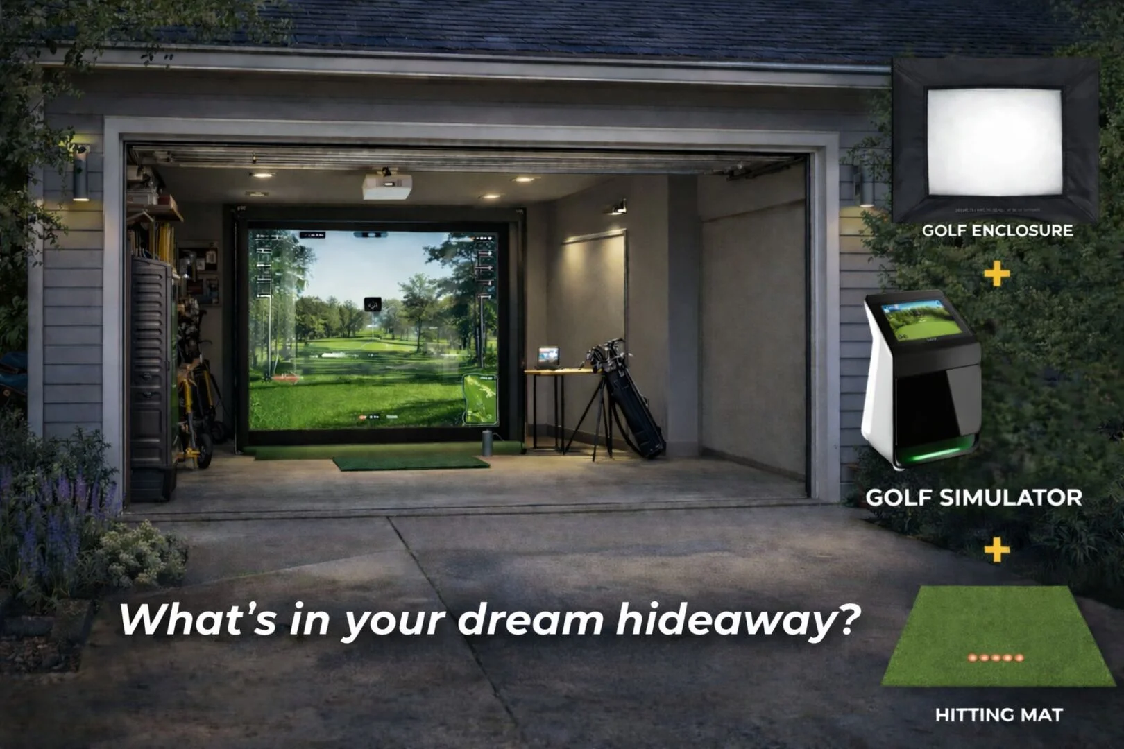 Ideal home golf simulator setup