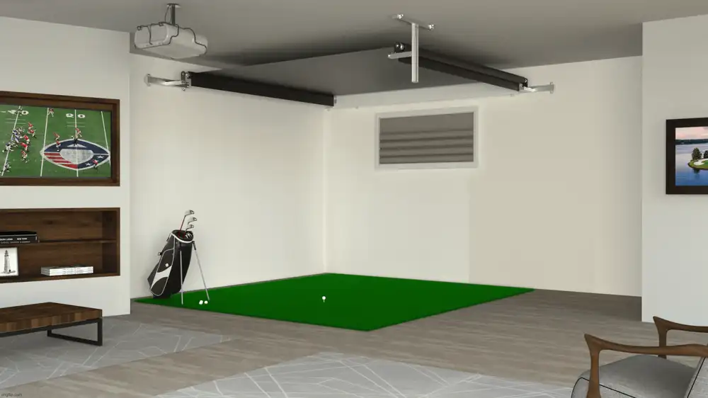 SportScreen Vanish retractable simulator