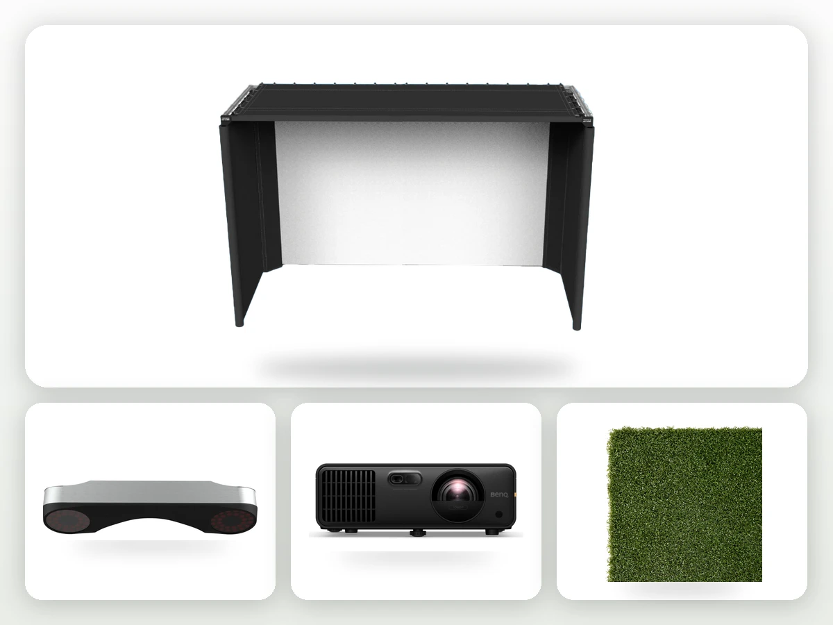Package 1 — Premium Parlour golf simulator package components