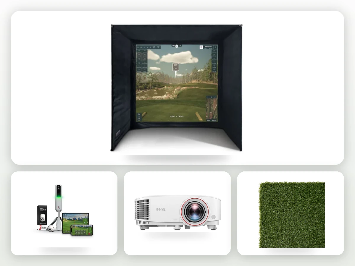 Package 3 — Best Value Starter golf simulator package components